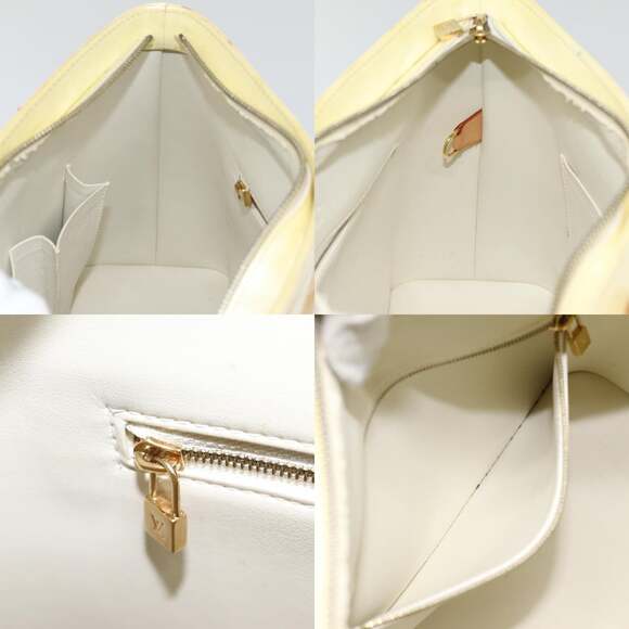 LOUIS VUITTON Monogram Vernis Houston Hand Bag Perle M91342 - Picture 12 of 13